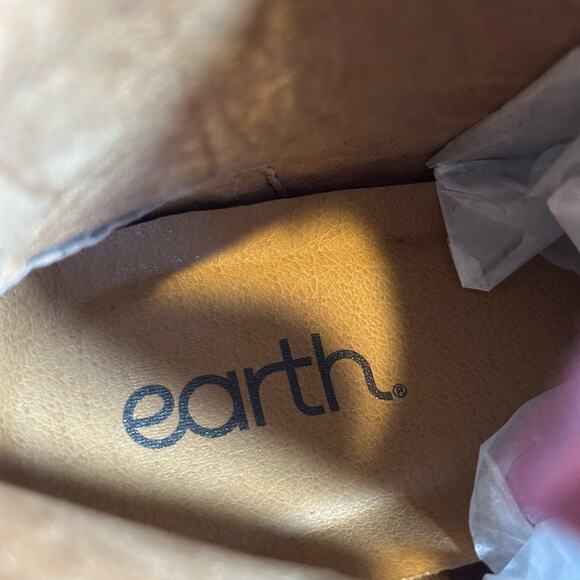 Earth Janel Leather Lace Up Ankle Boots Size 7.5 - Picture 8 of 11